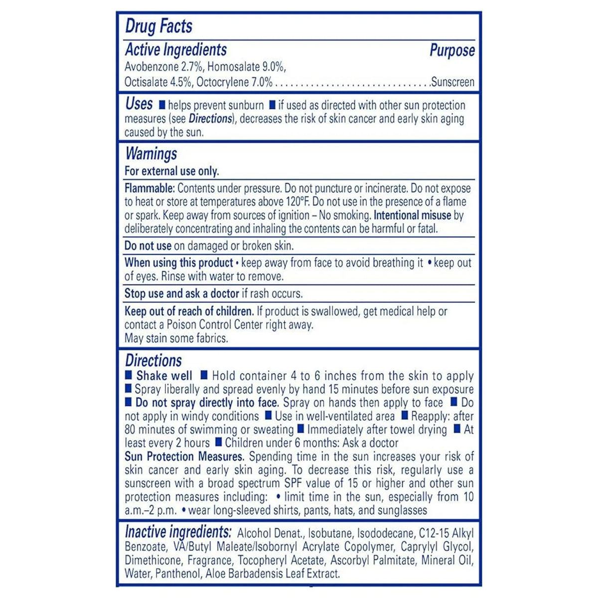 Spf#50+ Light As Air 6 Ounce Spray N9707