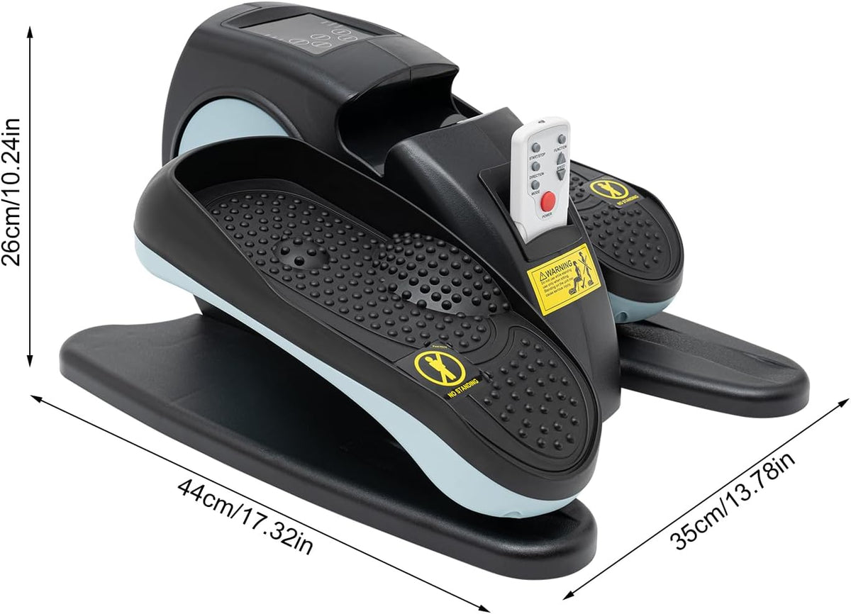 Blue Electric Elliptical Machine with Remote and LCD G957418