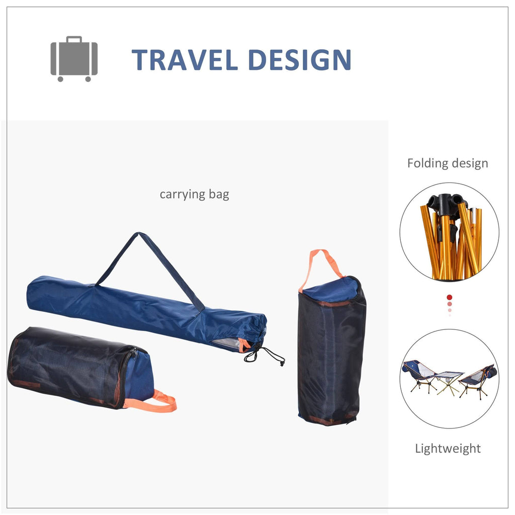 Lightweight Folding Camping Table Set with 2 Chairs and Carry Bag Z180732