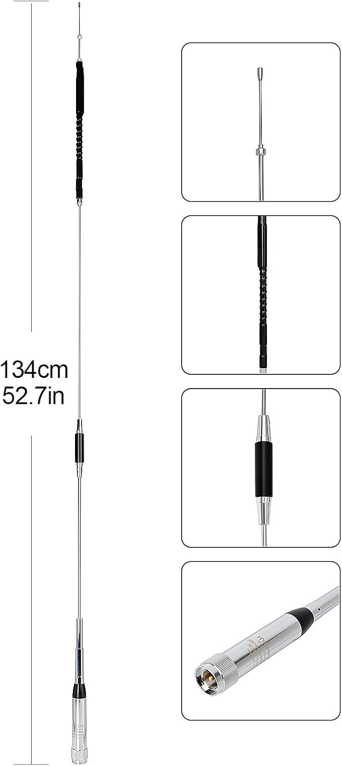 Quad Band Mobile Radio Antenna with Clip and 5m Cable N42330