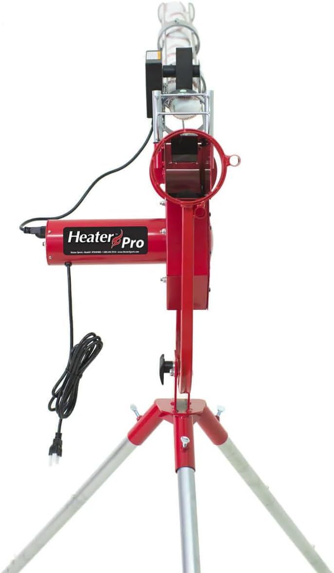 Pro Breaking Ball Baseball Pitching Machine With Auto Ball Feeder & Batting Cage O60449