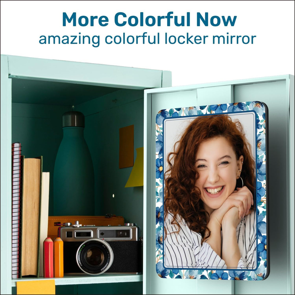 Magnetic Mirrors for Locker, 5 inch x 7 inch, 2 Pack P702