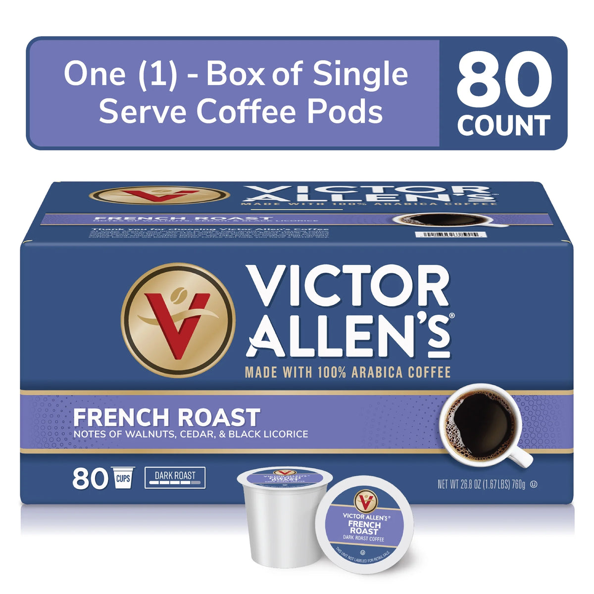 Dark Roast Single Serve Coffee Pods C92282