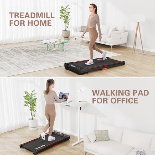 2.5HP Portable Treadmill with Remote Control and LED Display M6435