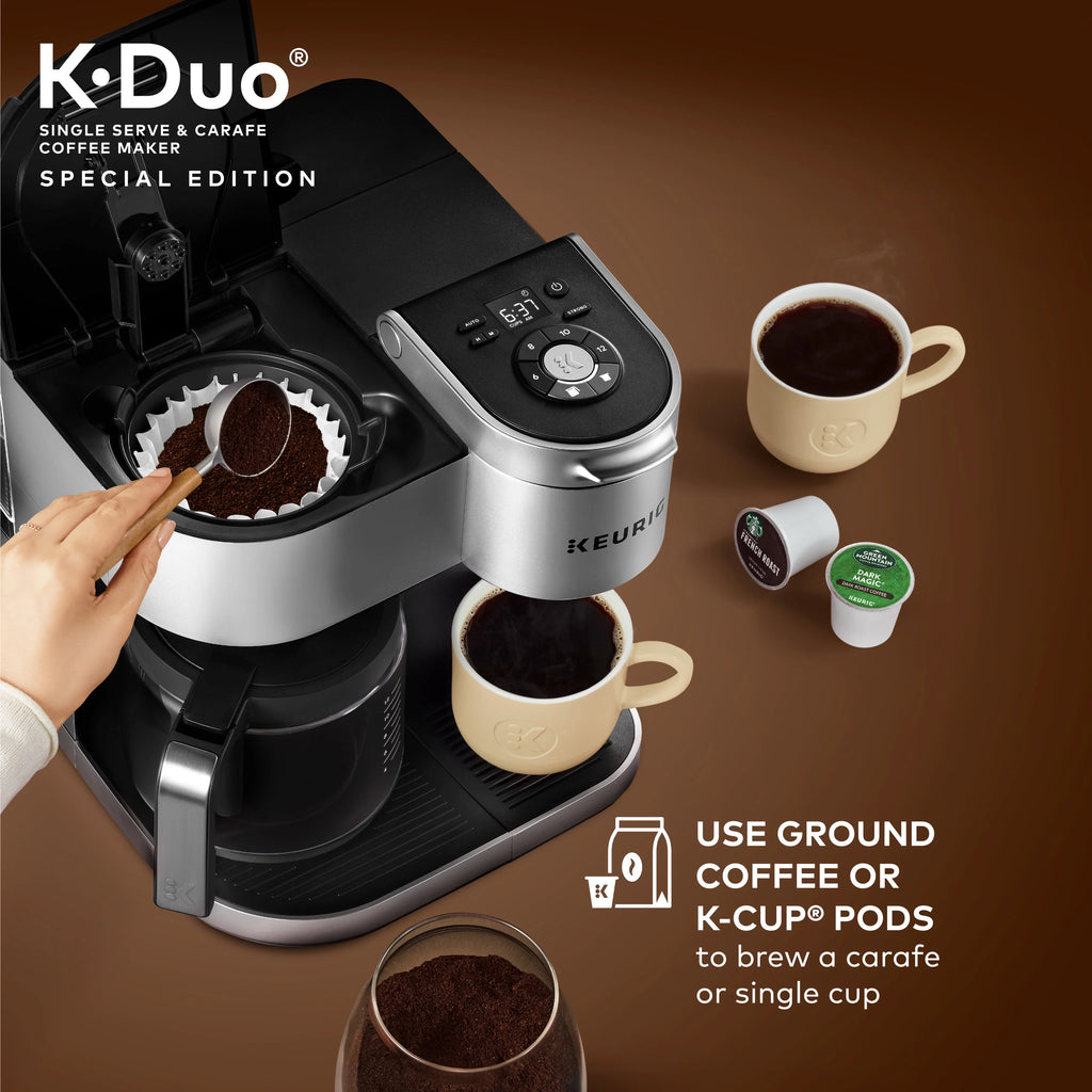 Silver Single Serve & Carafe Coffee Maker V81168