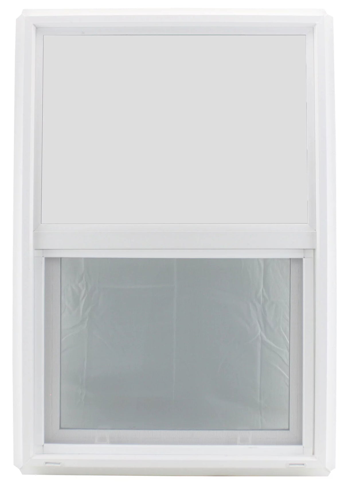 24" x 36" Double Pane Vinyl Clear Tempered Glass Low-E PVC Frame Vertical Slide Window Z4411