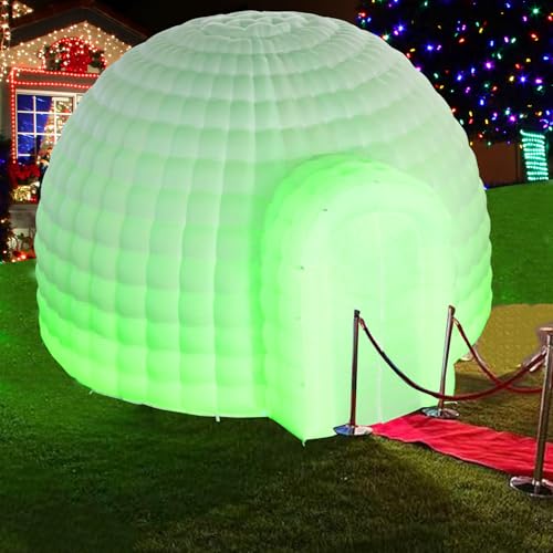 Inflatable Dome Tent (14x14x9FT) with Air Blower and Light T47273
