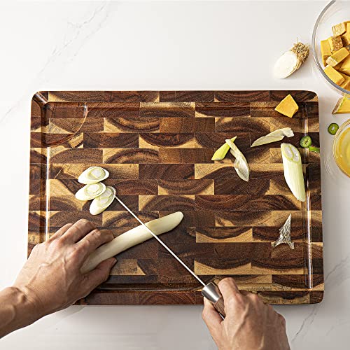 Acacia Wood Cutting Board 15"x11" 1.2" Thick D9209
