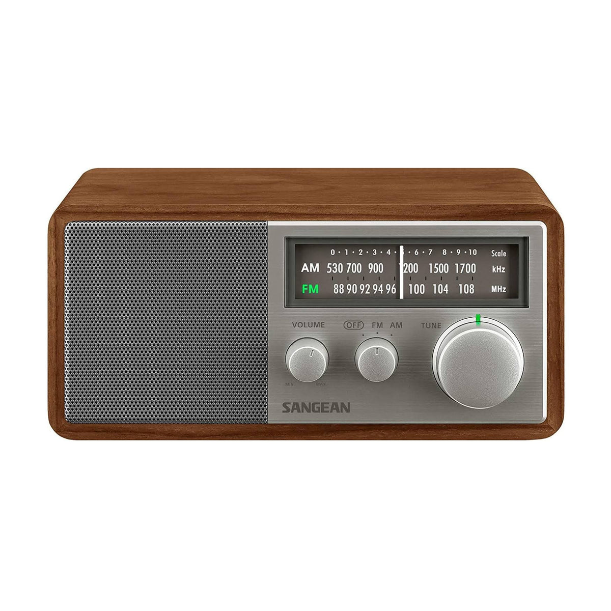 Wood Cabinet AM/FM Analog Radio P3873