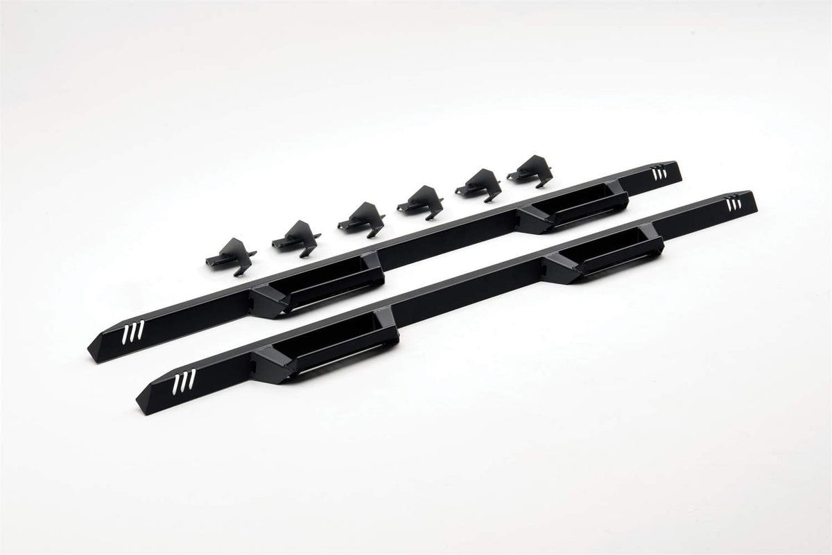 Textured Black Cab Length Running Boards R230822
