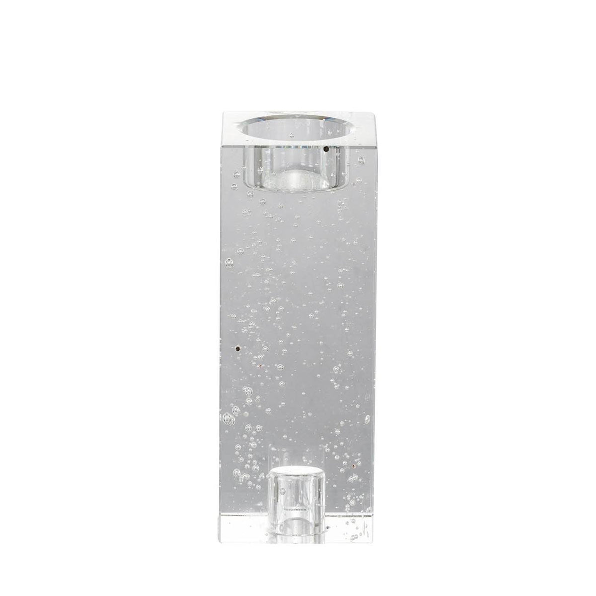 Clear 6-Inch Glass Candle Holder V8274