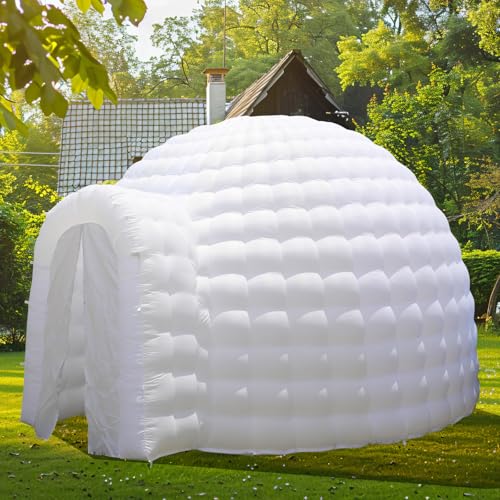 Inflatable Dome Tent (14x14x9FT) with Air Blower and Light T47273