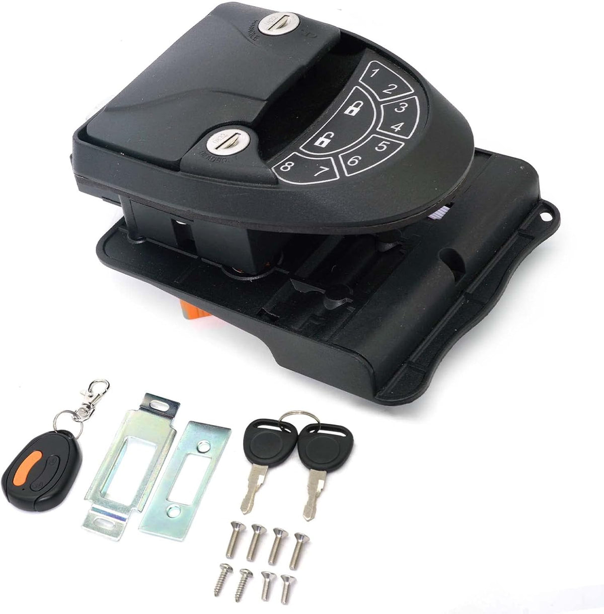 Keyless Entry Door Lock with 2 Fobs and Backlit Keypad T47334