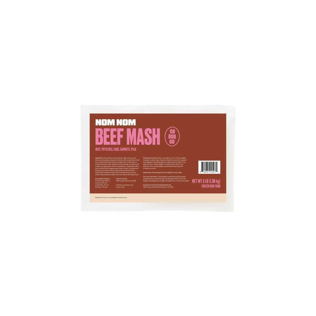 Frozen Dog Food Beef C588