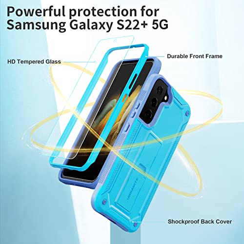 Black Rugged Shockproof Case with Kickstand for Samsung Galaxy S23 Ultra V20992