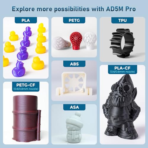 600mm/s High-Speed 3D Printer with Auto Leveling and PEI Plate, 8.7 x 8.7 x 8.7in U7686