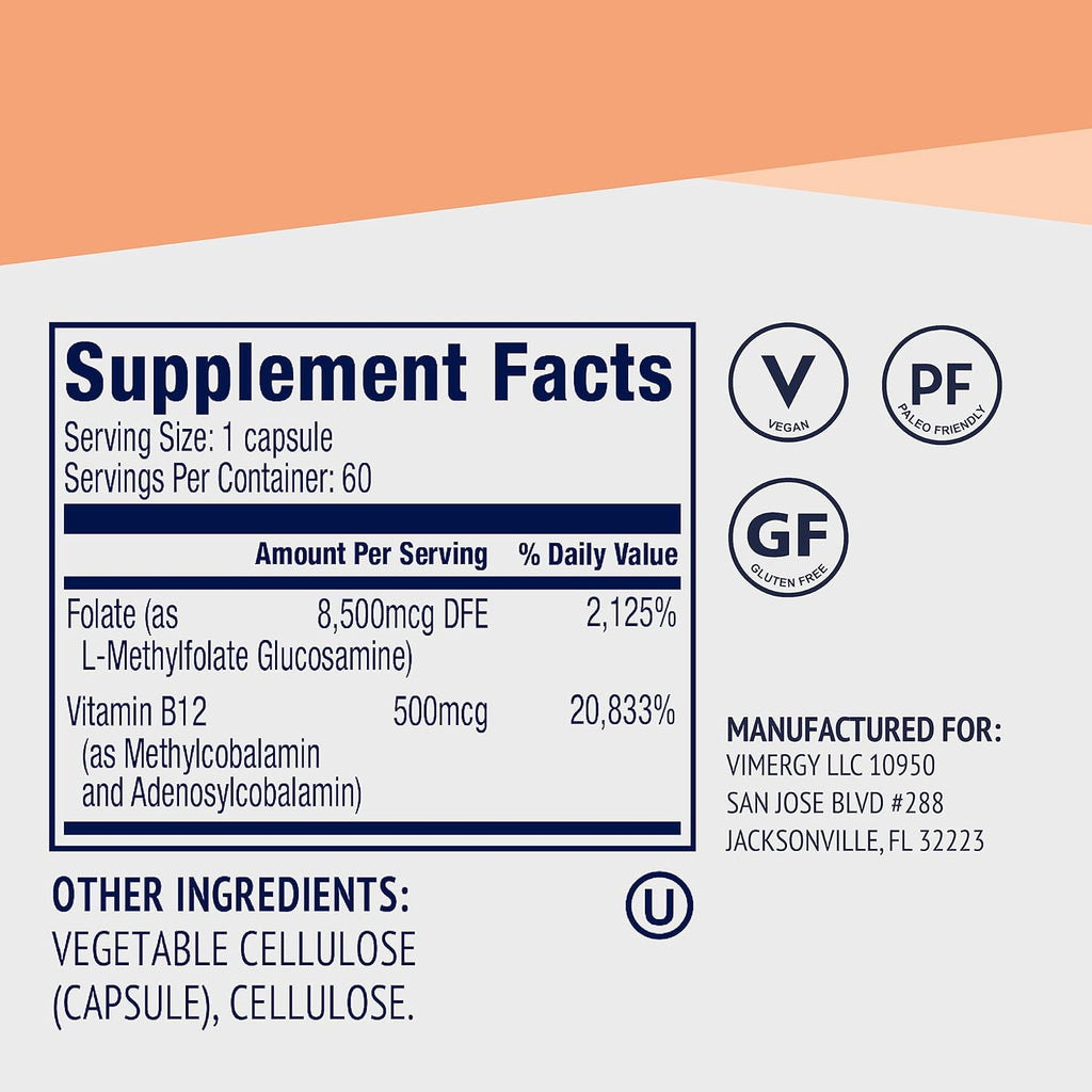 5-MTHF Capsules, 60 Servings R87648