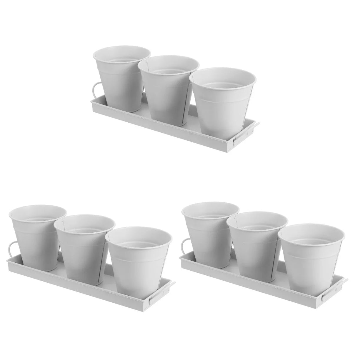 9 pcs Garden Flower Pot with 1pc Tray P194380