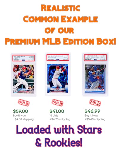 Three Graded Baseball Cards Gift Box K457