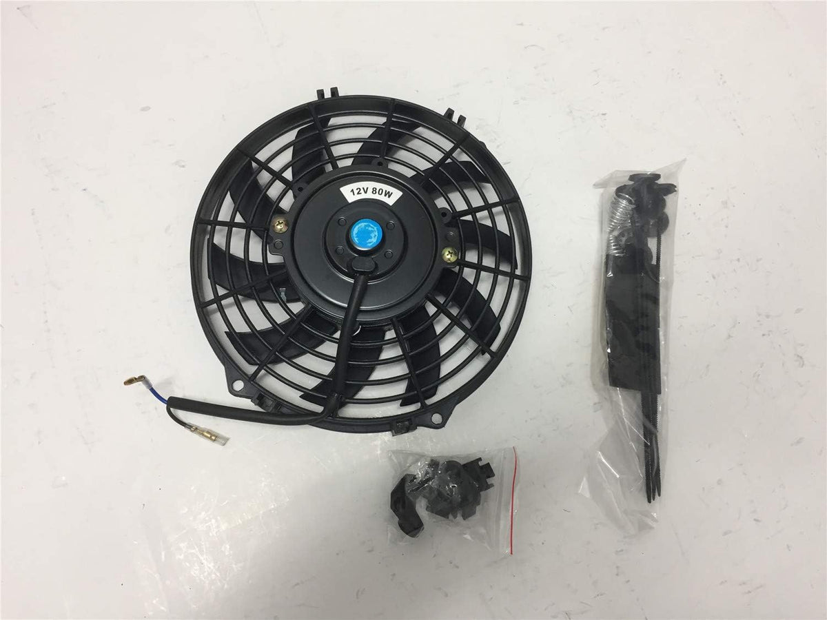 9 inch Pack of 2 Slim Electric Radiator Cooling Fan with Mounting Kit L9492