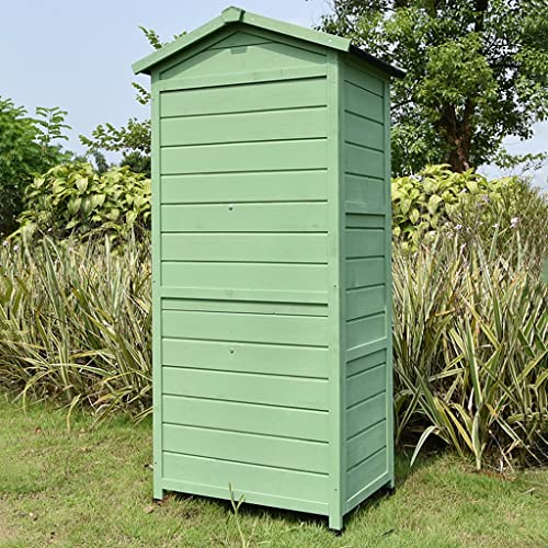 Brown Wooden Garden Shed with 3 Shelves Z4048