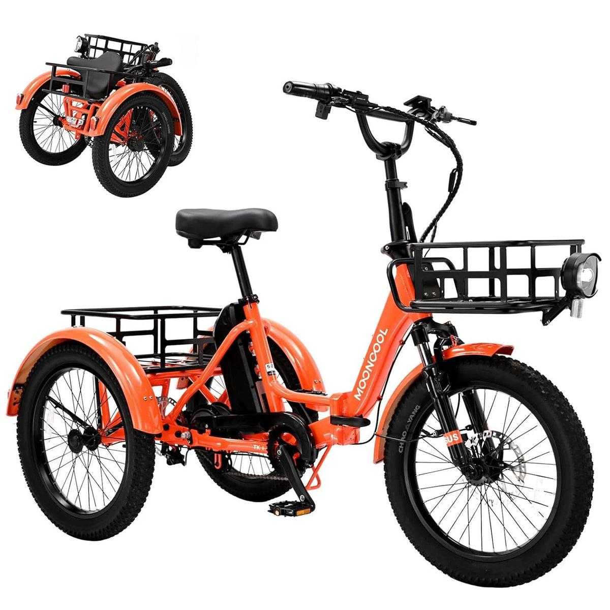 20 x4in Fat Tire Electric Tricycle 500W E-bike K11011