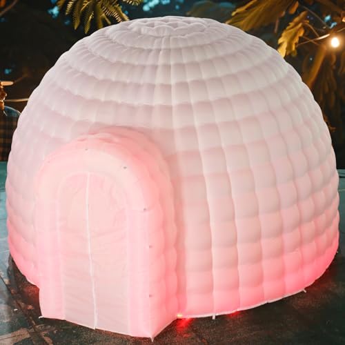 Inflatable Dome Tent (14x14x9FT) with Air Blower and Light T47273