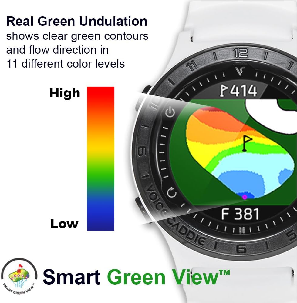 Lightweight Hybrid Golf GPS Watch with Slope Mode and Color Touchscreen Q267