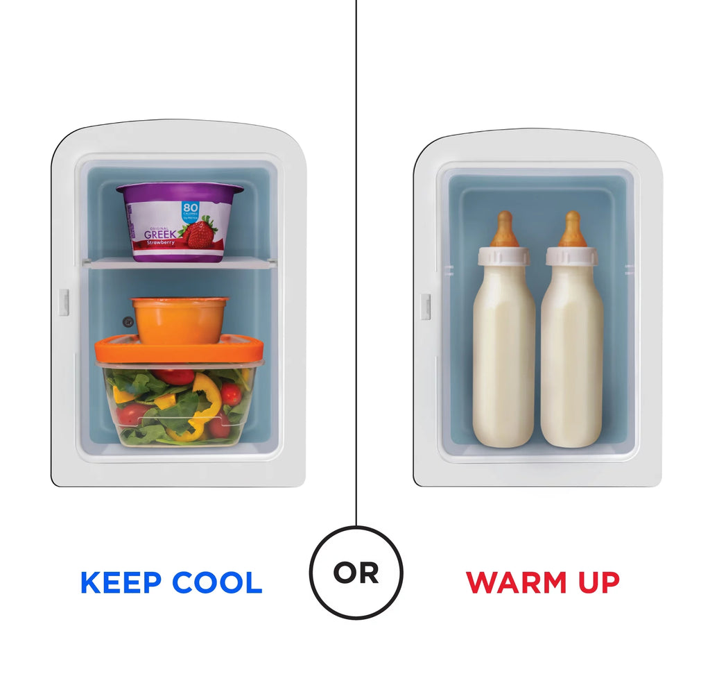 Pink Portable 4L Mini Fridge with Heating and Cooling D16020