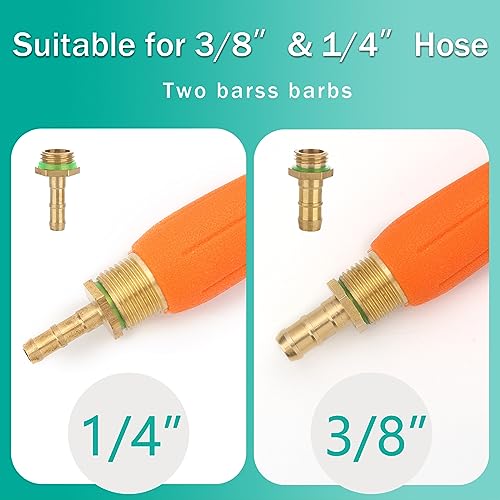 All Metal Replacement Sprayer Wand with Shut off Valve & 2 Hose Clamps K15886