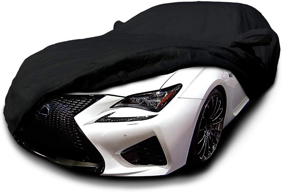 Heavy Duty Weatherproof Black Car Cover W5972