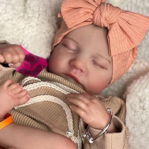 18 inch Lifelike Reborn Silicone Vinyl Sleeping Baby Doll D303