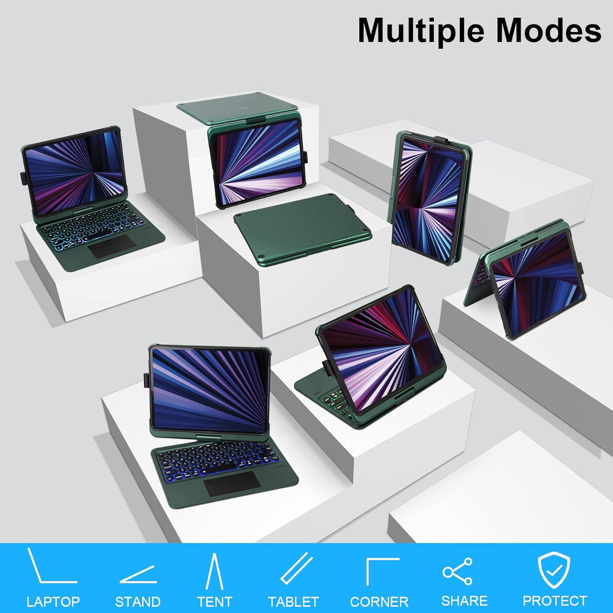 iPad Keyboard Case with Touchpad K7341