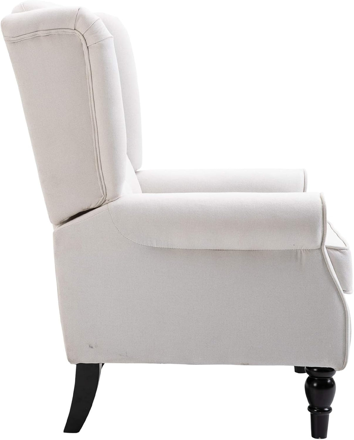 Cream White Button-Tufted Accent Chair Set of 2 J190