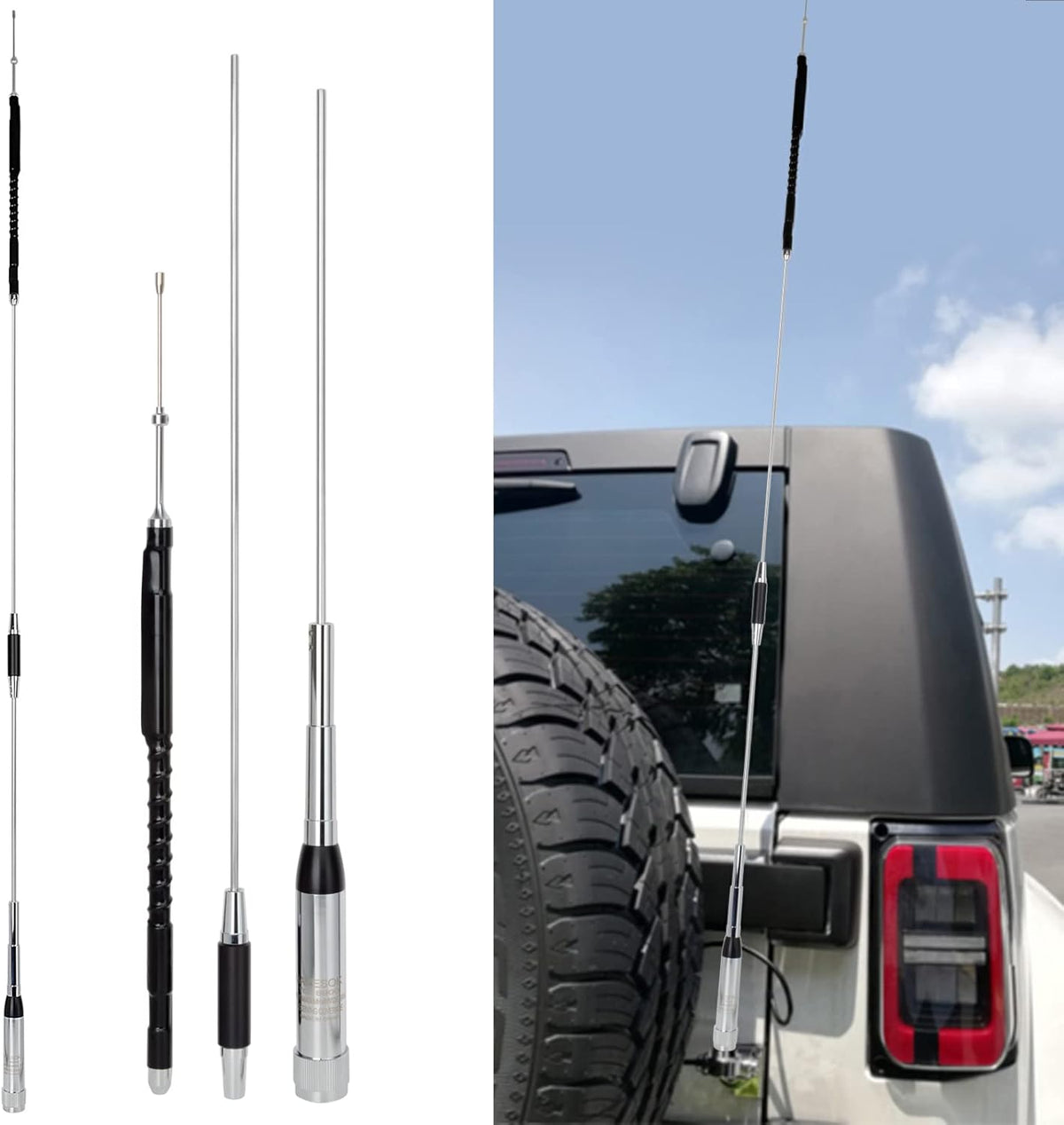 Quad Band Mobile Radio Antenna with Clip and 5m Cable N42330
