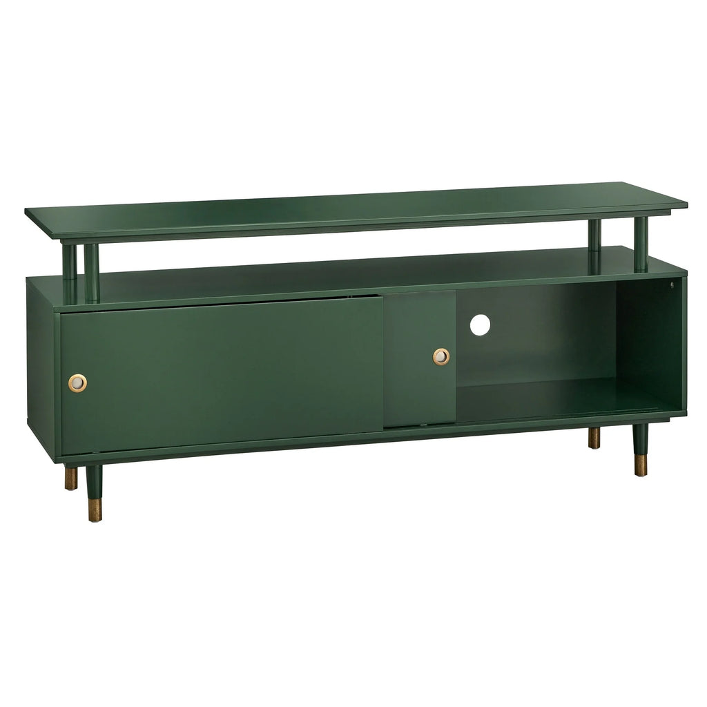 Green Painted Wood TV Stand D387740