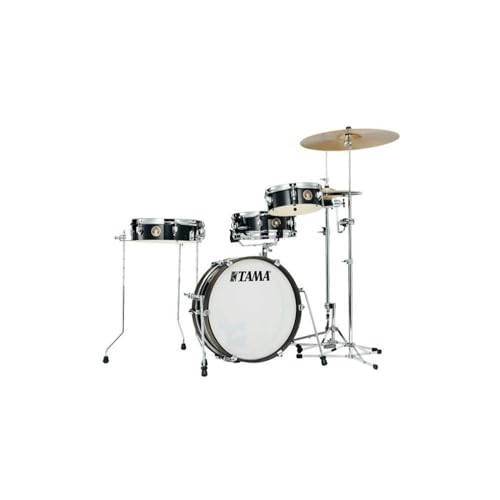Hairline Black 4-piece Shell Pack with Snare Drum D198122