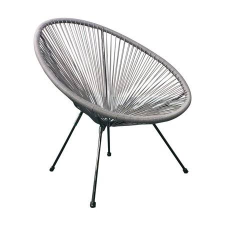 Gray 3 Piece Weave Lounge Chair C7752