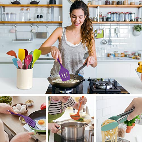 10Pcs Silicone Kitchen Utensil Set U625734
