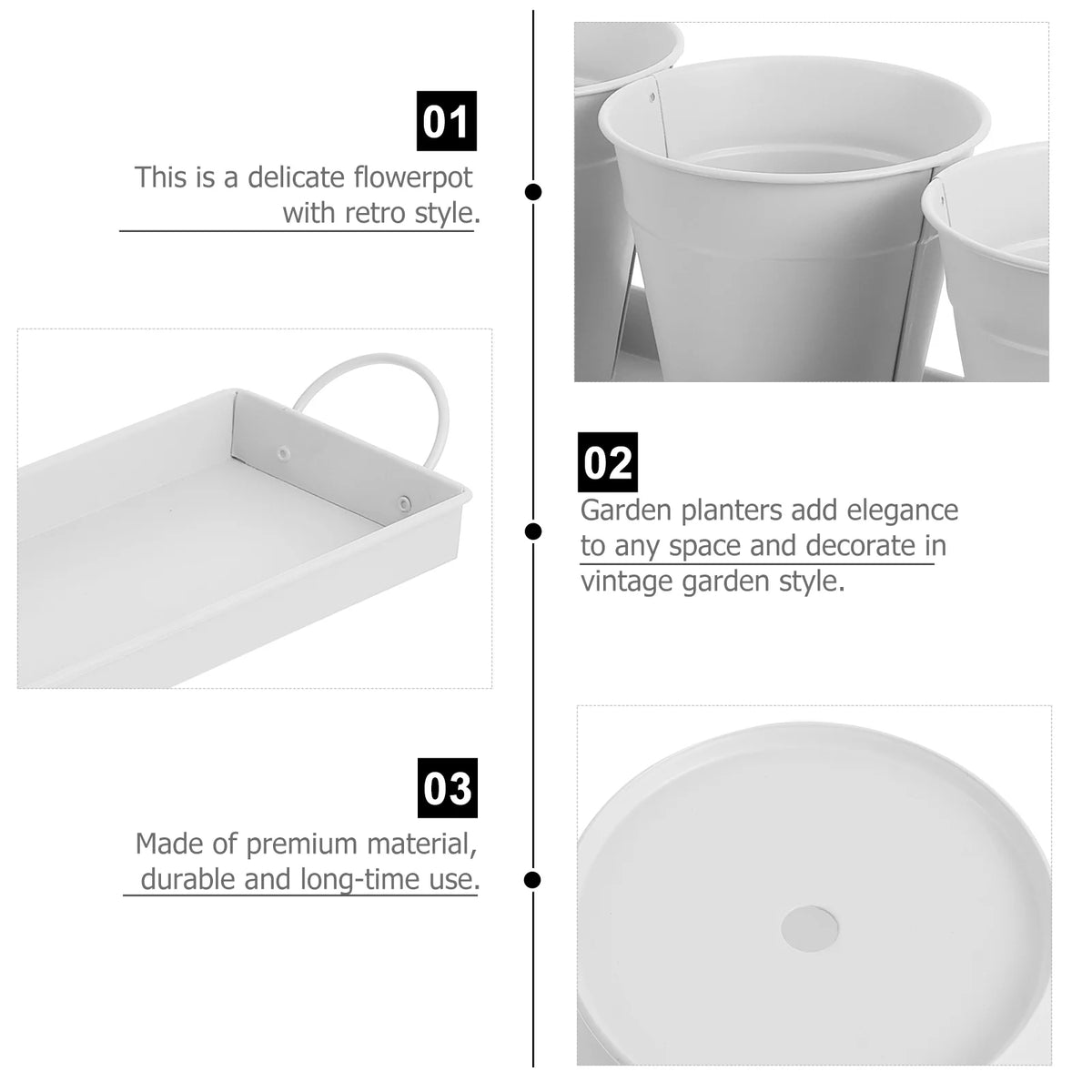 9 pcs Garden Flower Pot with 1pc Tray P194380