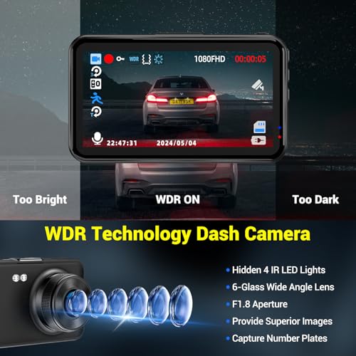 1080P FHD Dash Cam with 32GB Card U28533