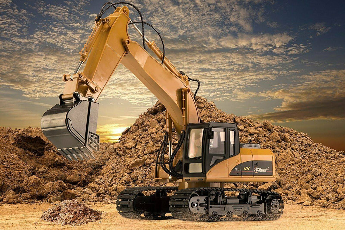 Metal Construction Toys RC Excavator I916