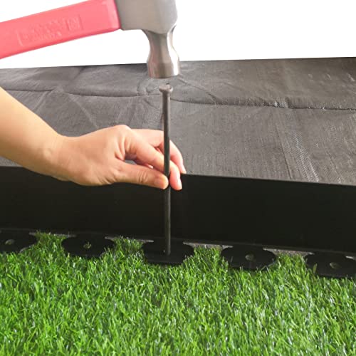 20FT Plastic No Dig Garden Edging with 25 Stakes O921876