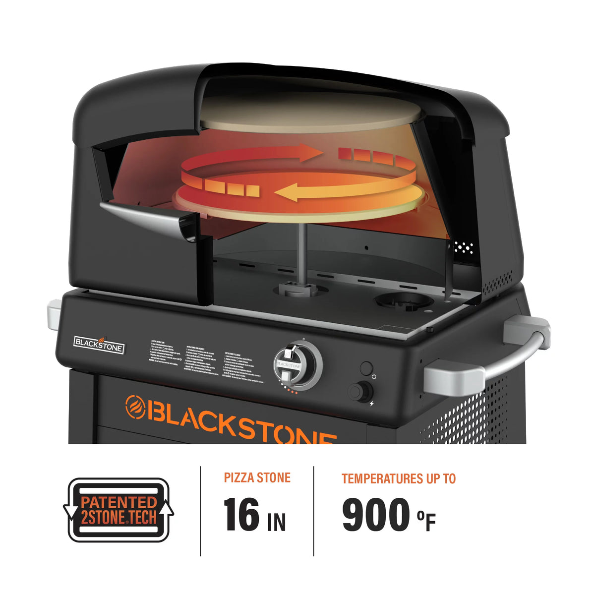 Blackstone Propane Outdoor Pizza Oven with Stand and Pizza Peel X82847