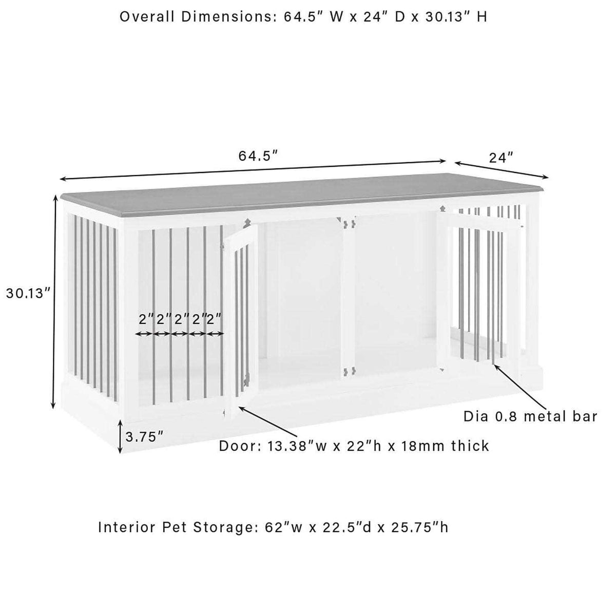 Medium Credenza Pet Crate A434635