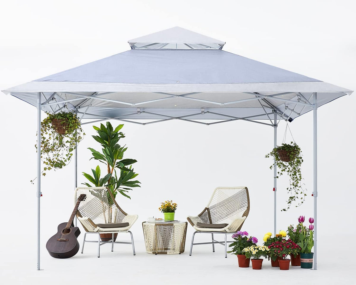 13x13Ft Pop Up Canopy Tent Grey B685
