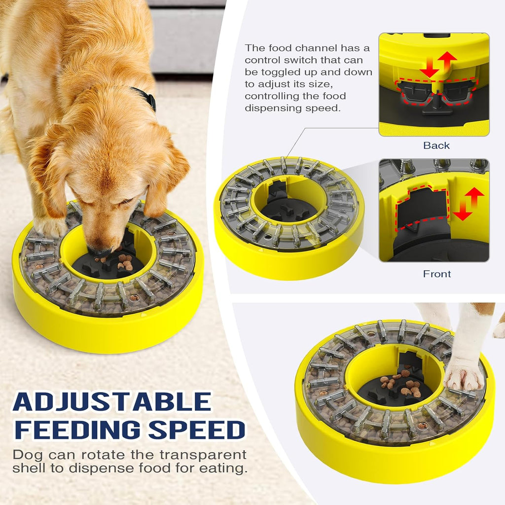 Interactive Slow Feeder Treat Dispenser Dog Puzzle Toy W803370
