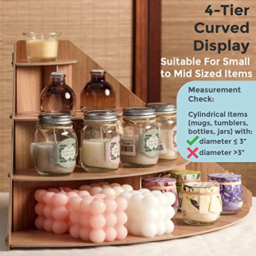 4-Tier Wooden Display Riser X1686