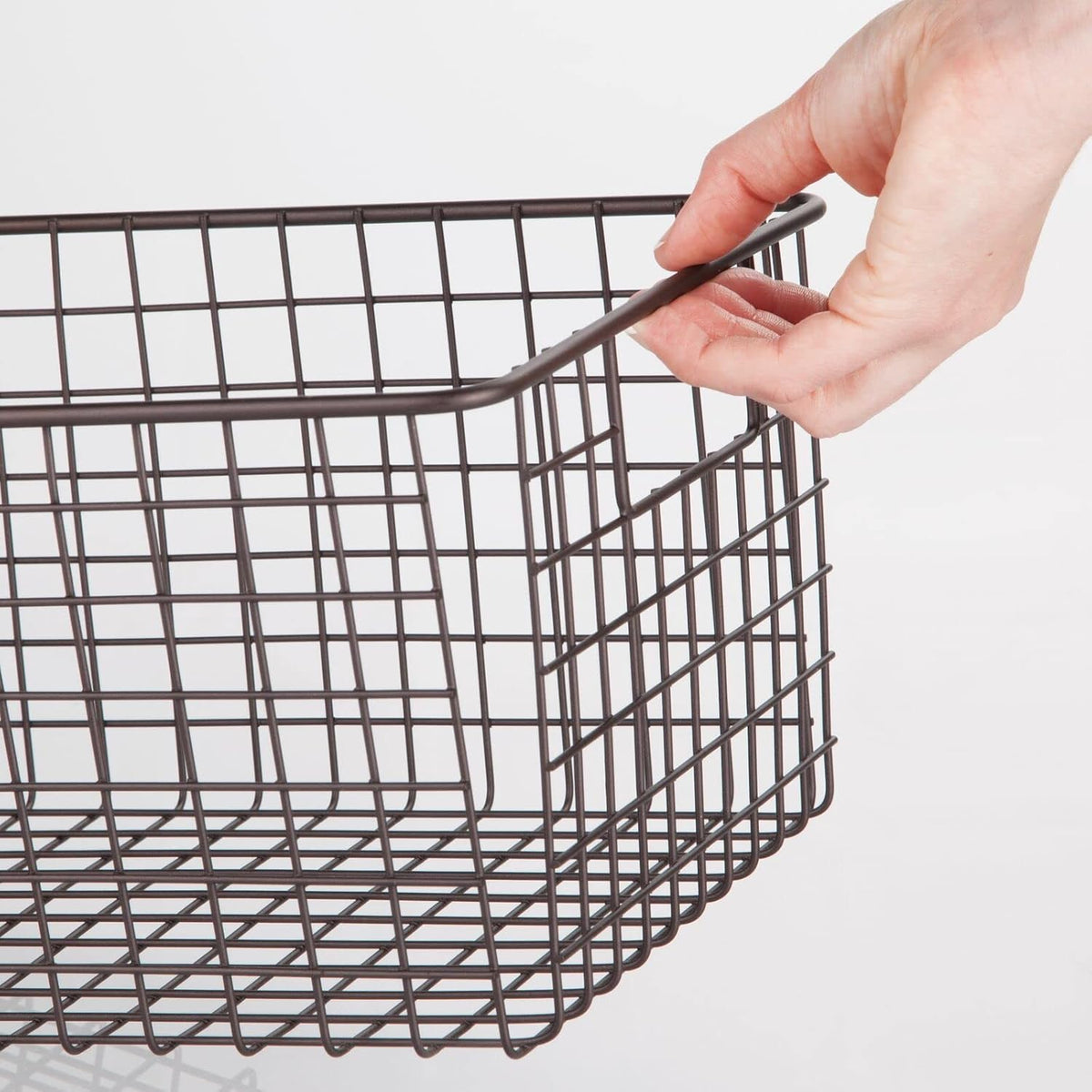 8 Pack Bronze Metal Wire Storage Organizer Bin Basket S9737