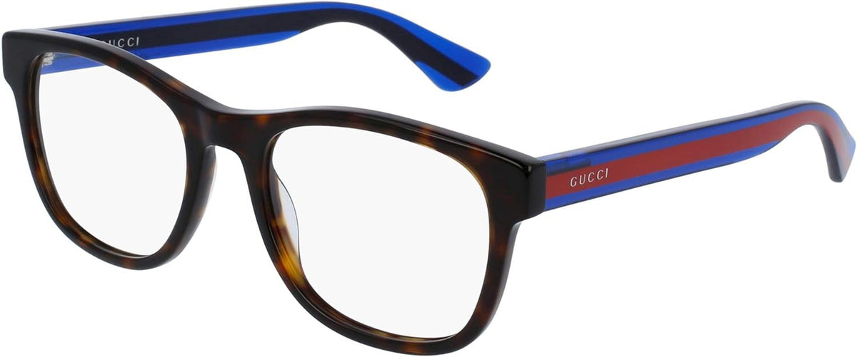 Havana Plastic Square Eyeglasses 53mm D817863